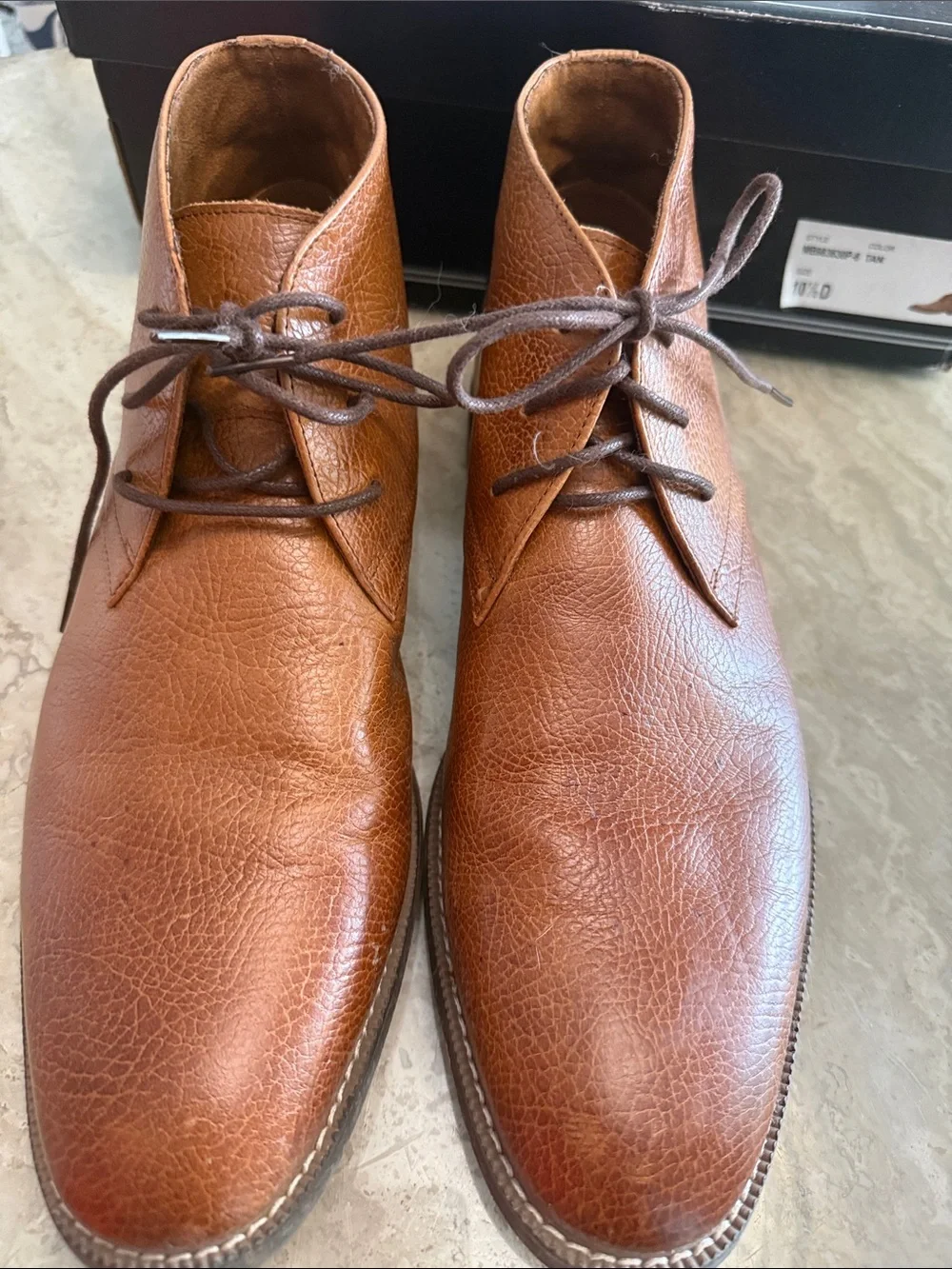 Carlo Morandi Men's Brown Leather Chukka Boots